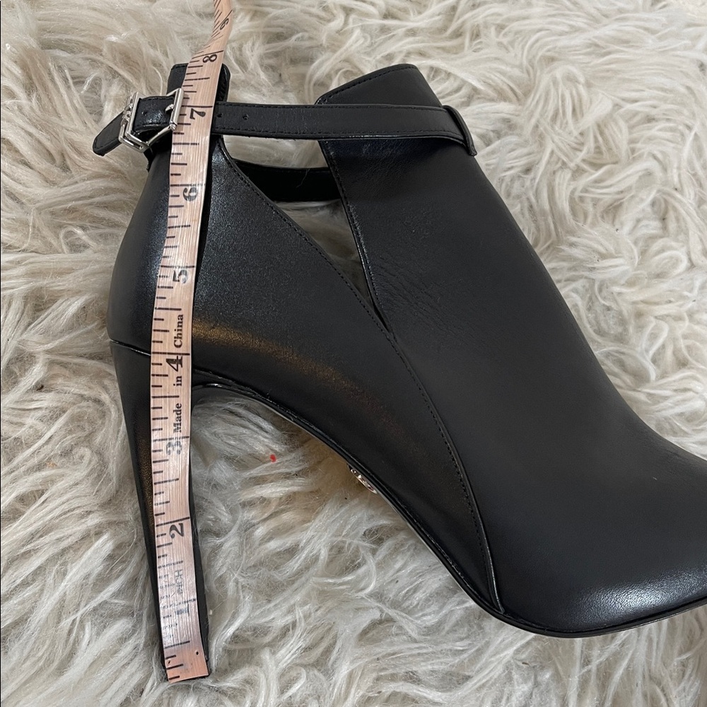 MICHAEL MICHAEL KORS Lawson Leather Open-Toe Ankle Boot Black Size 8.5 - Picture 14 of 16